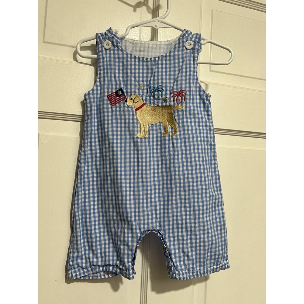 12 Month Jon Jon's Fourth Of July Dog Outfit